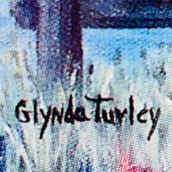 EUC Artist Glynda Turley Print of Girl By A Brook, Matted, Framed, 8" x 11 1/2" - Picture 11 of 11